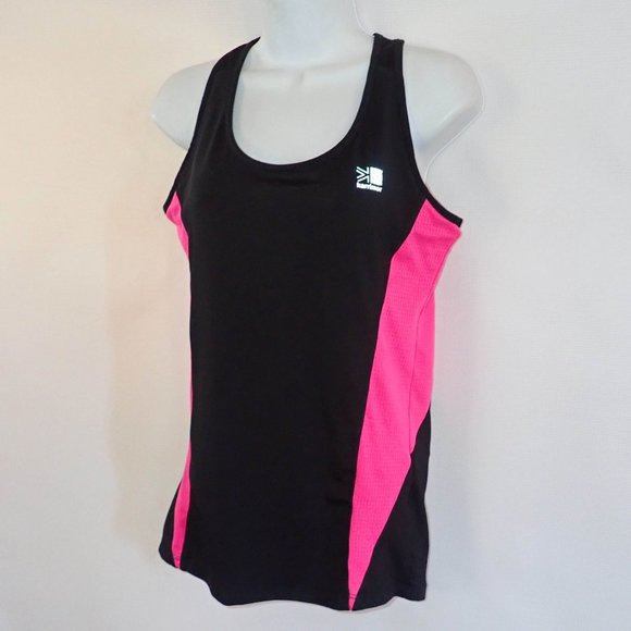 Karrimor Running top Tank Women 10 Black Pink - Picture 1 of 6